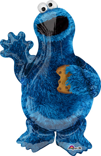 LRG SHP COOKIE MONSTER FULL BODY 35 (PKG)