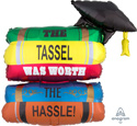 LRG SHP GRAD BOOKS TASSEL WAS WORTH THE HASSLE 29 (D) sale