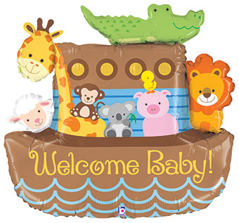 LRG SHP WELCOME BABY NOAH'S ARK 37 (PKG)(D) sale