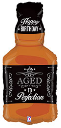 LRG SHP HB AGED TO PERFECTION WHISKEY BOTTLE 34 (BAG 1)