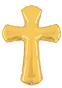 LRG SHP GOLD RELIGIOUS CROSS 39