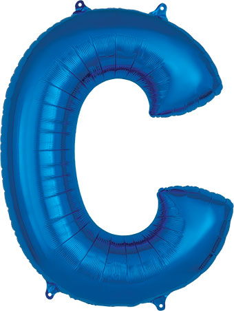 LRG SHP LETTER C BLUE ANAGRAM 32 (PKG)