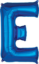 LRG SHP LETTER E BLUE ANAGRAM 32 (PKG)