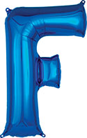 LRG SHP LETTER F BLUE ANAGRAM 32 (PKG)