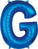 LRG SHP LETTER G BLUE ANAGRAM 32 (PKG)