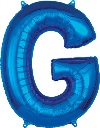 LRG SHP LETTER G BLUE ANAGRAM 32 (PKG)