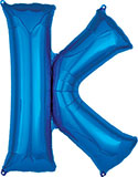 LRG SHP LETTER K BLUE ANAGRAM 33 (PKG)