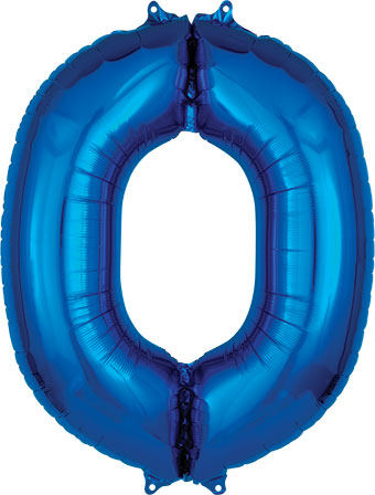 LRG SHP LETTER O BLUE ANAGRAM 33 (PKG)