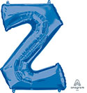 LRG SHP LETTER Z BLUE ANAGRAM 33 (PKG)