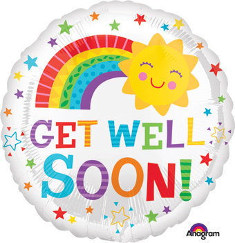 18C GET WELL SOON HAPPY SUN (PKG)