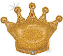 LRG SHP GLITTERING CROWN 36 (HOLO)(BAG 1)