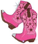 LRG SHP PINK DANCING BOOTS 36