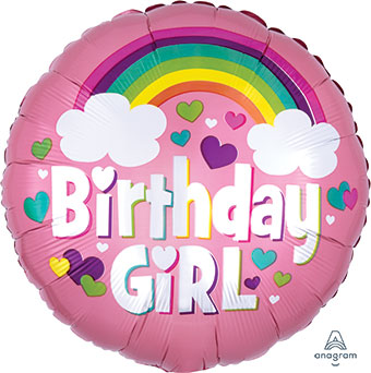 18C BIRTHDAY GIRL RAINBOW FUN (PKG)