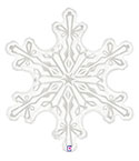 LRG SHP SNOWFLAKE CLEAR 31