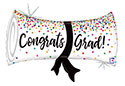 LRG SHP CONGRATS GRAD CONFETTI DIPLOMA 31 (PKG)