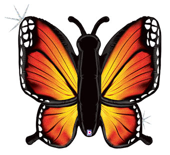 LRG SHP RADIANT BUTTERFLY ORANGE (HOLO) 46