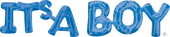 CONSUMER INFLATED LETTER PHRASES IT'S A BOY BLUE (PKG)