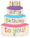 LRG SHP HB TO YOU PASTEL CAKE 27 (PKG)