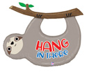 LRG SHP HANG IN THERE SLOTH 42 (PKG)