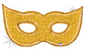 LRG SHP GLITTERING GOLD MASK 51 (HOLO)