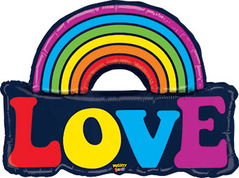 LRG SHP MIGHTY BRIGHT LOVE RAINBOW 37 (PKG)