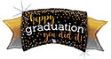 LRG SHP HAPPY GRADUATION YOU DID IT 39 (PKG)(D) sale