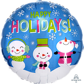 18C HAPPY HOLIDAYS SNOWMEN (PKG)(D) sale