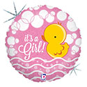 18C IT'S A GIRL BUBBLE DUCKY (HOLO)(PKG)(D) sale