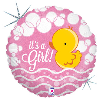 18C IT'S A GIRL BUBBLE DUCKY (HOLO)(PKG)(D) sale