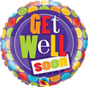 9C GET WELL SOON DOT PATTERNS AIR FILL ONLY