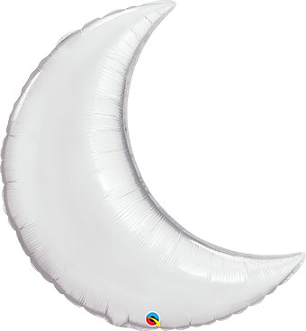 LRG SHP CRESCENT MOON SILVER 35