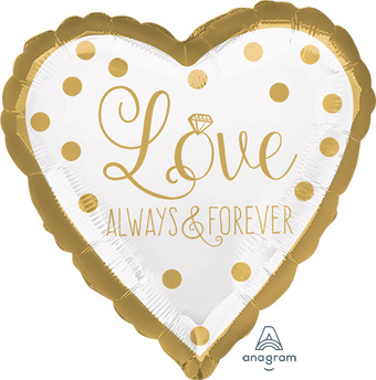 18H LOVE ALWAYS & FOREVER SPARKLING GOLD WEDDING (PKG)