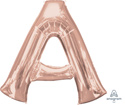 LRG SHP LETTER A ROSE GOLD ANAGRAM 37 (PKG)