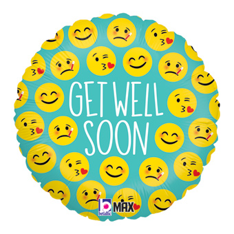 18C EMOJI GET WELL SOON (PKG)