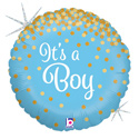 18C GLITTERING IT'S A BOY (HOLO)(PKG)