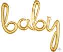 CONSUMER INFLATED PHRASE SCRIPT BABY GOLD 39 (PKG)