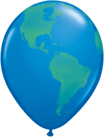 11C GLOBE EARTH DARK BLUE (BAG 50)(D)