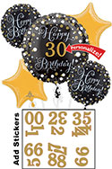 BOUQUET HB PERSONALIZED AGE SPARKLING BIRTHDAY (PKG)