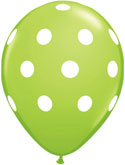 11C POLKA DOTS BIG LIME GREEN (BAG 50)