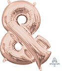 MIN SHP SYMBOL AMPERSAND (&) ROSE GOLD CONSUMER (PKG)(D)sale