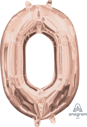 MIN SHP NUMBER 0 ROSE GOLD ANAGRAM CONSUMER INFLATED (PKG)