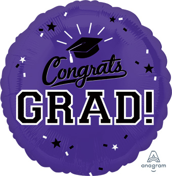 18C CONGRATS GRAD PURPLE (D) sale