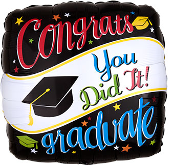 28SQ CONGRATS GRADUATE YOU DID IT! (PKG)(D) sale