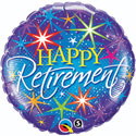 18C HAPPY RETIREMENT COLORFUL BURSTS