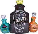 LRG SHP TRICK OR TREAT POTION BOTTLES (HOLO) 28 (D) sale