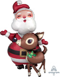 AIRWALKER SANTA & REINDEER 48 (PKG)(D) sale