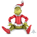 LRG SHP SITTING SANTA GRINCH 24 (MULTI)(PKG) AIR FILL (D)