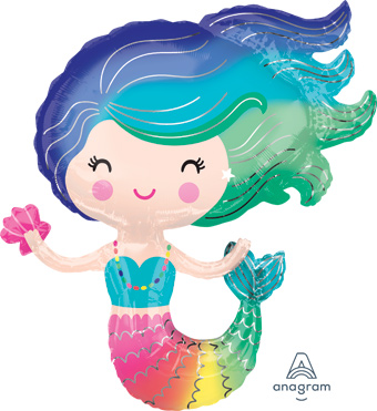 LRG SHP COLORFUL MERMAID 30 (PKG)