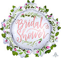 LRG SHP LOVE & LEAVES BRIDAL SHOWER SATIN LUXE (PKG)