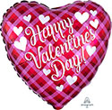 18H HVD HAPPY VALENTINE DAY PLAID (PKG)(D) sale